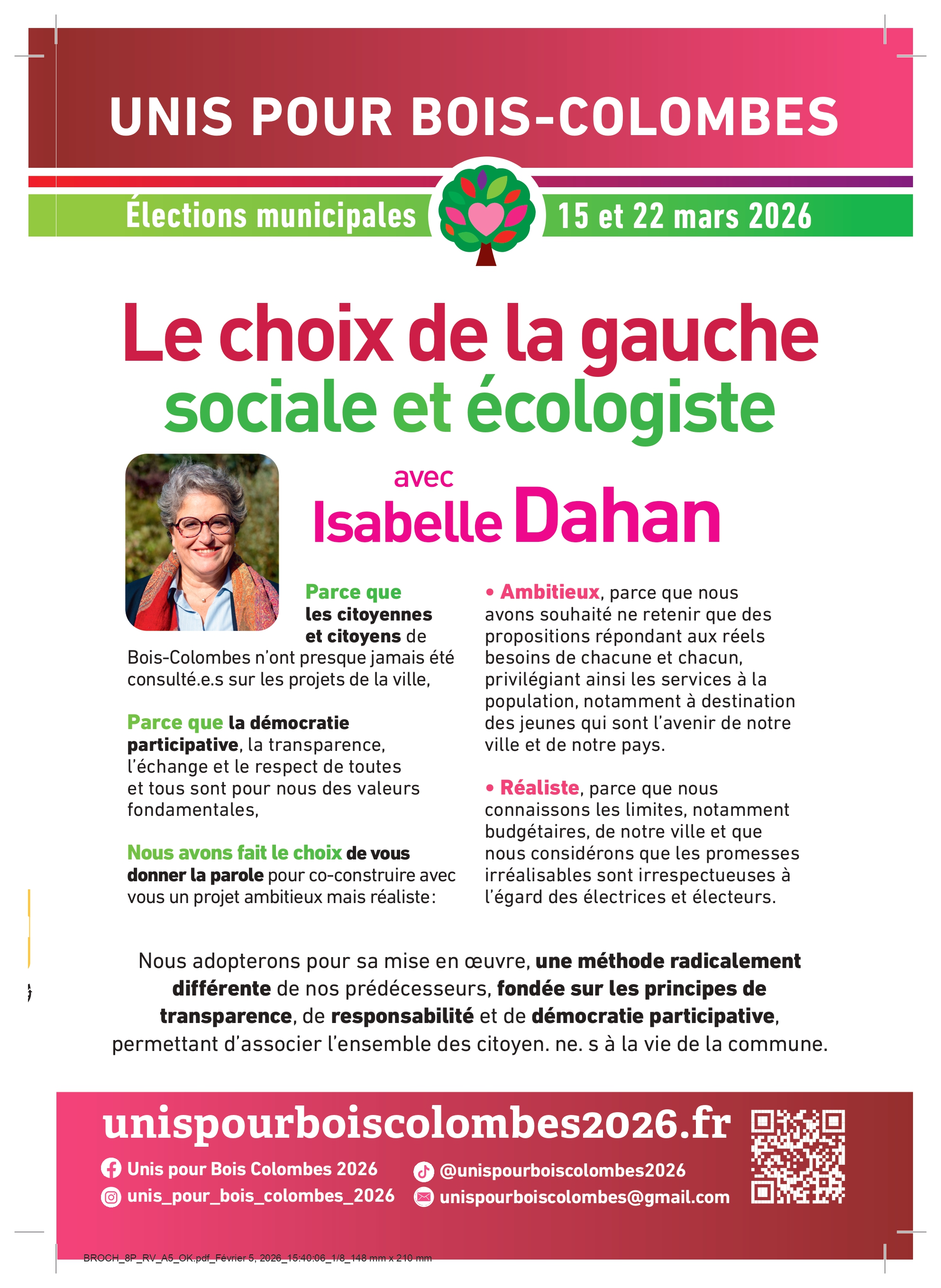 Première page du livret de campagne